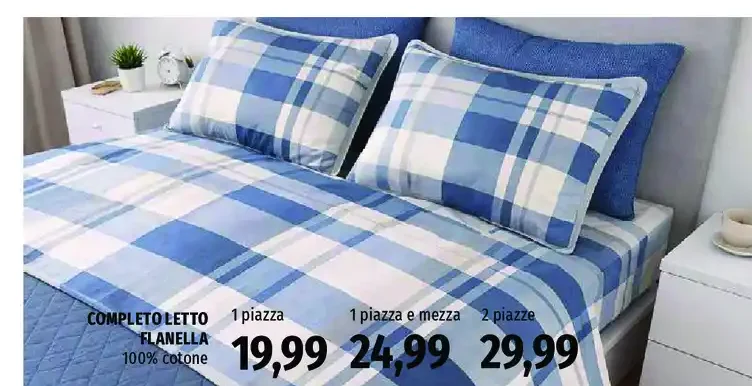 completo letto flanella