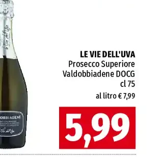 Prosecco Superiore Valdobbiadene DOCG Le Vie dell'Uva