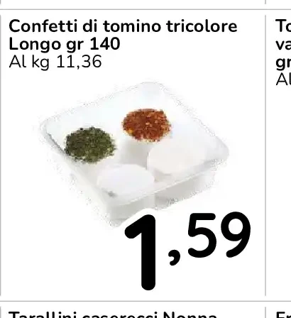 Confetti di tomino tricolore Longo