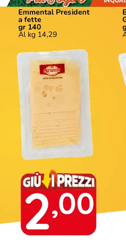 Emmental President a fette