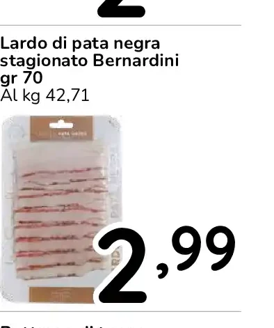 Lardo di pata negra stagionato