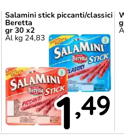 Salamini stick piccanti/classici