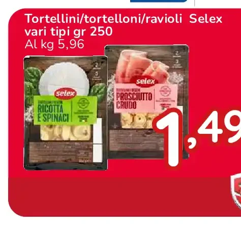 Tortellini/tortelloni/ravioli Selex
