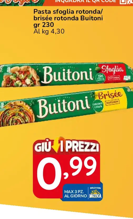 Pasta sfoglia/brisé rotonda