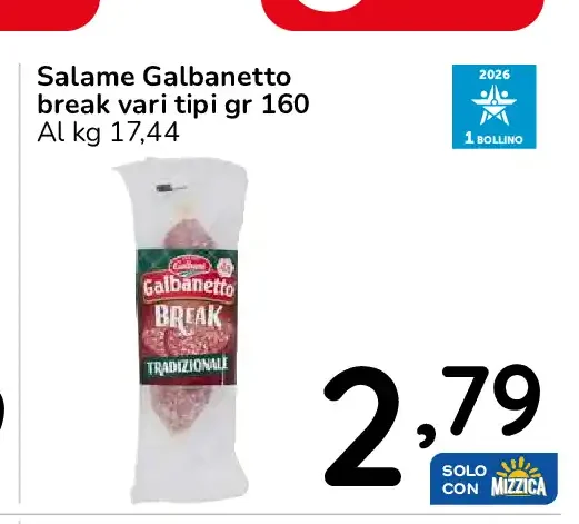 Salame Galbanetto Break