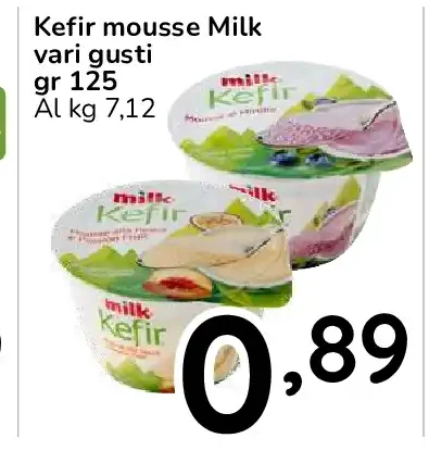 Kefir mousse Milk vari gusti