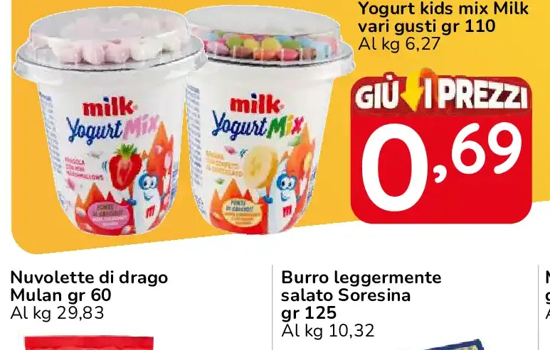 Yogurt kids mix Milk vari gusti