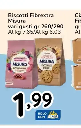 Biscotti Fibrextra Misura