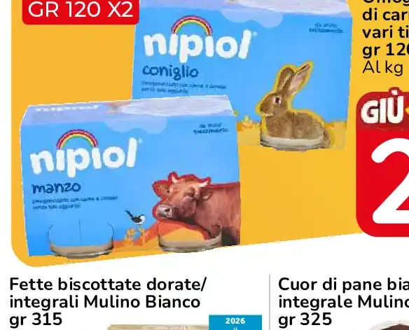 Omogeneizzati di carne Nipol