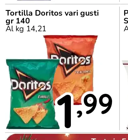Tortilla Doritos vari gusti