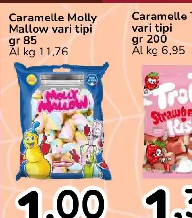 Caramelle Molly Mallow vari tipi