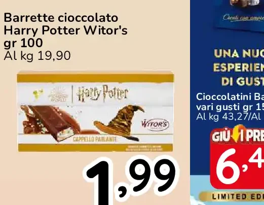 Barrette cioccolato Harry Potter Witor's