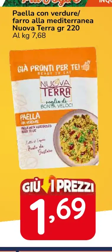 Paella con verdure/farro alla mediterranea Nuova Terra