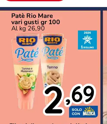 Paté Rio Mare vari gusti