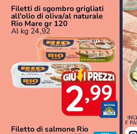 Filetti di sgombro grigliati Rio Mare