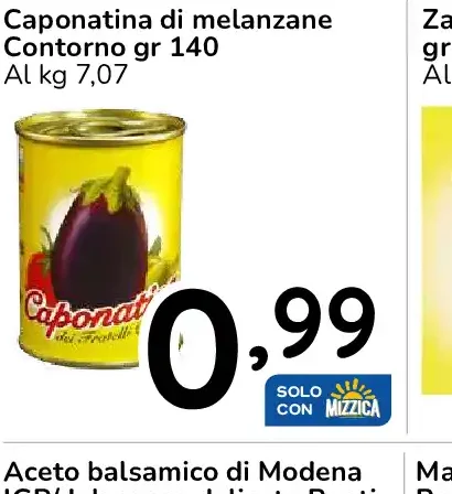 Caponatina di melanzane Contorno