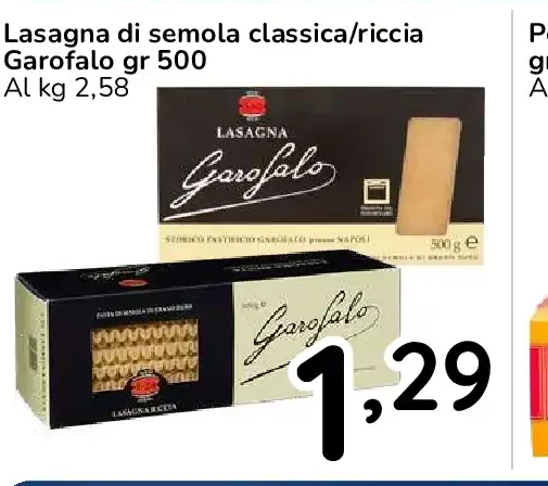 Lasagna di semola Garofalo