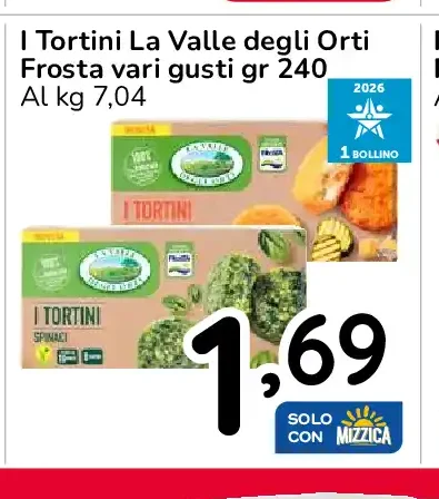 Tortini La Valle degli Orti Frosta vari gusti
