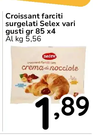 Croissant farciti surgelati Selex