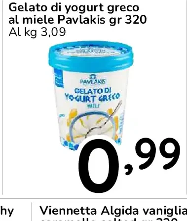 Gelato di yogurt greco al miele Pavlakis