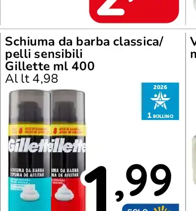 Schiuma da barba Gillette