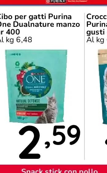 Cibo per gatti Purina One Dualnature