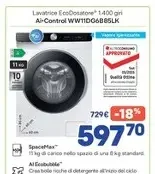 Lavatrice Samsung AI Control WW11DG6B85LKU