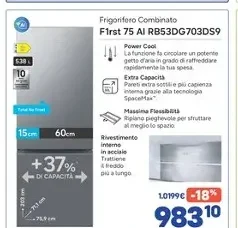 Frigorifero combinato Samsung F1R75 AI RB53DG703DS9
