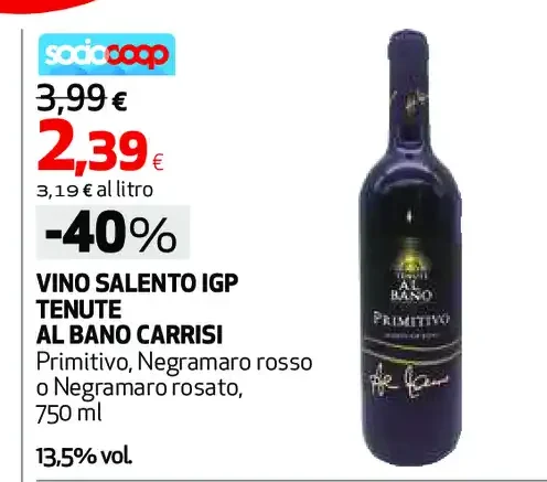 Vino Salento IGP Tenute al Bano Carrisi