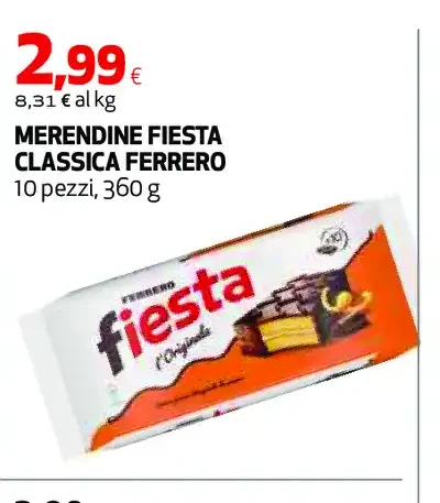 Merendine Fiesta classica