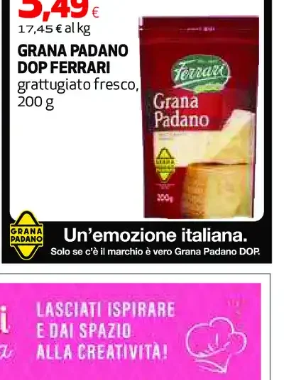 Grana Padano DOP grattugiato