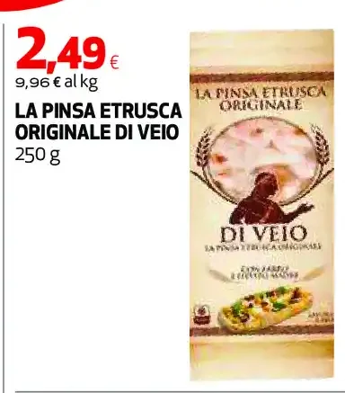 La Pinsa Etrusca originale Di Velo