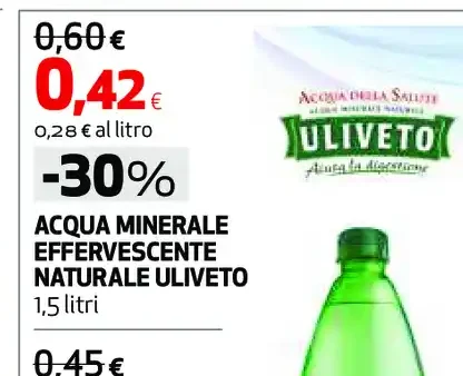 Acqua minerale naturale Uliveto