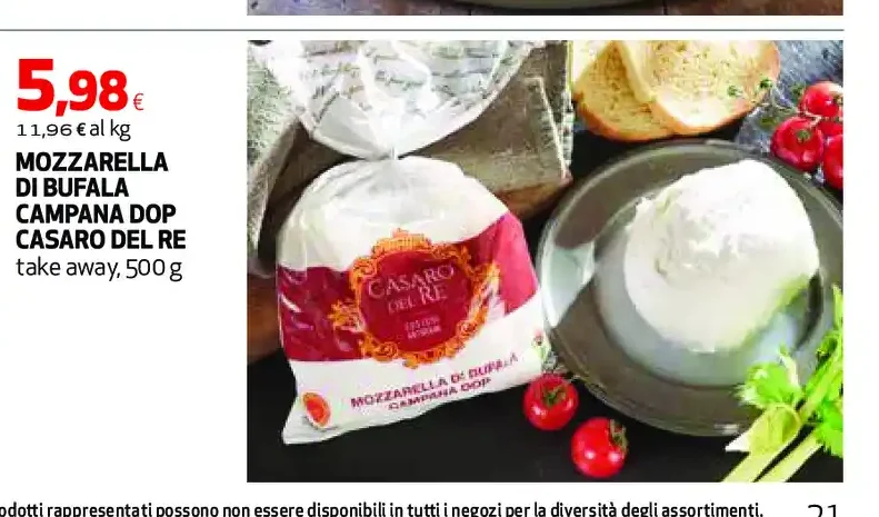 Mozzarella di bufala campana DOP Casaro del Re