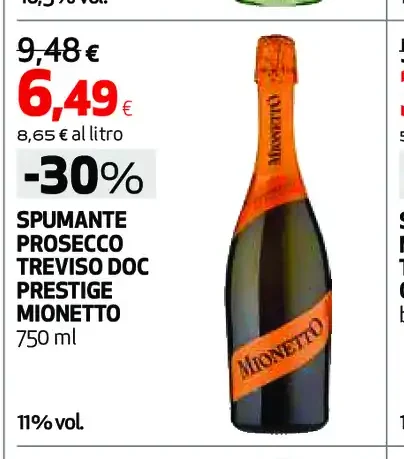 Spumante Prosecco Treviso DOC Prestige Mionetto