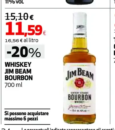 Whiskey Jim Beam Bourbon