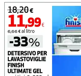 Detersivo per lavastoviglie Finish Ultimate Gel