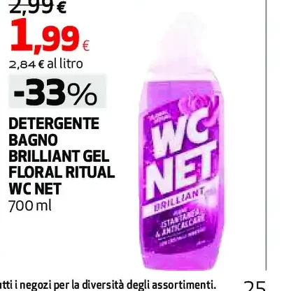 Detergente bagno brillantante gel Floral Ritual WC Net