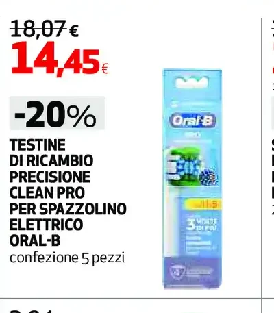Testine di ricambio Precisione Clean Pro Oral-B