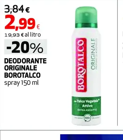 Deodorante originale Borotalco