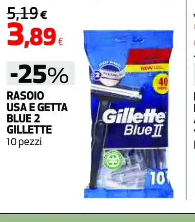 Rasoio usa e getta Blue II Gillette