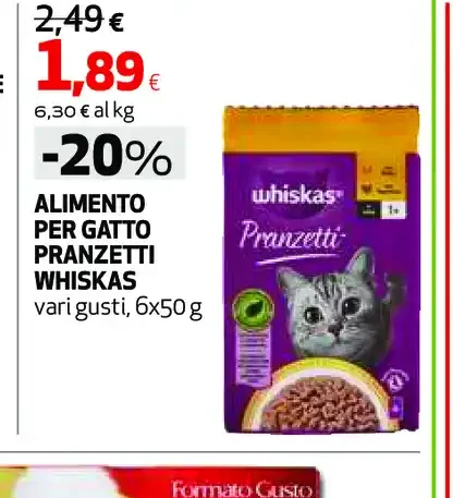 Alimento per gatto Pranzetti Whiskas