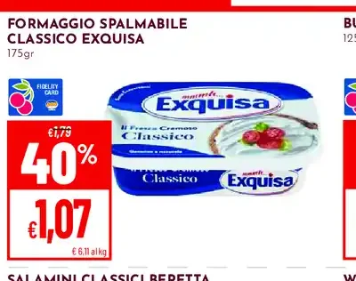 Formaggio spalmabile classico Exquisa