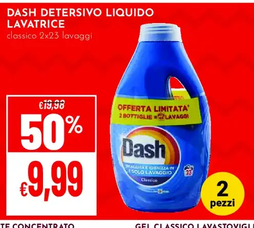Dash detersivo liquido lavatrice