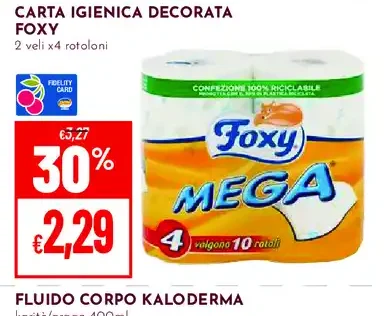 Carta igienica decorata Foxy