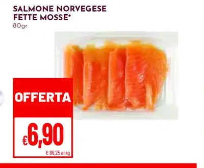 Salmone norvegese fette mosse