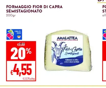 Formaggio fior di capra semistagionato
