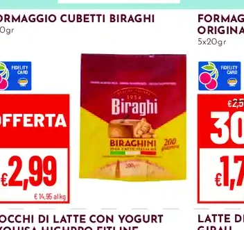 Formaggio cubetti Biraghi