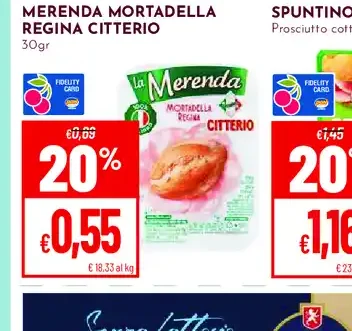 Merenda mortadella Regina Citterio