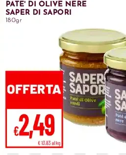 Paté di olive nere Saper di Sapori